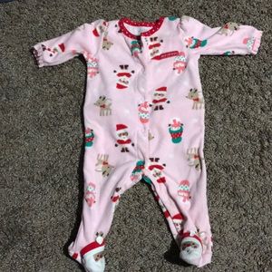 Baby girl onesie pajamas